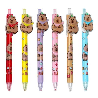 Фото Ручка гел мех 0,5 синяя игольчатый узел Centrum Капибара 77423 от производителя, с доставкой по Хабаровску