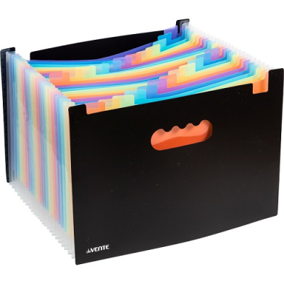 Фото Папка 25отд 330х235мм 700мкм разделители 130мкм deVENTE черная 3078419 от производителя, с доставкой по Хабаровску