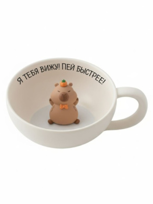 Кружка керамическая 340гр iLikeGift Я тебя вижу! Пей быстрее! FC250480