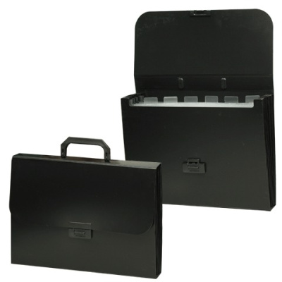 Фото Портфель А4 7отд черный BRAUBERG Energy 221204 от производителя, с доставкой по Хабаровску
