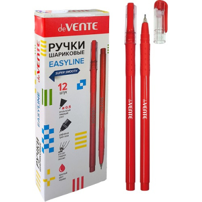 Фото Ручка шар 0,5 красная игольчатый узел deVENTE EasyLine 5073628 от производителя, с доставкой по Хабаровску