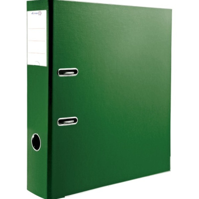 Фото Папка-регистратор 75мм PVC+картон Attomex зеленая собранная 3093707 от производителя, с доставкой по Хабаровску