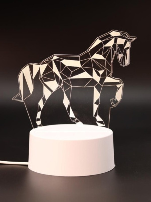 Ночник 3D iLikeGift Лошадь LED 149-042