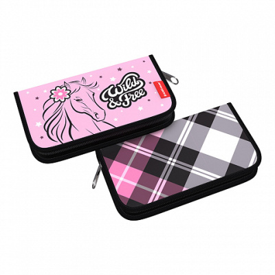 Фото Пенал ErichKrause Flower Horse 20,5х11х2,5см прямоугольный текстиль 48498  от производителя, с доставкой по Хабаровску