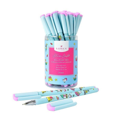 Фото Ручка шар 0,5 синяя игольчатый узел LOREX ILLEGALLY CUTE LXOPSS-IC4 (24) от производителя, с доставкой по Хабаровску