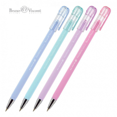 Фото Ручка шар 0,5 синяя Bruno Visconti FirstWrite Zefir ассорти 20-0239 от производителя, с доставкой по Хабаровску