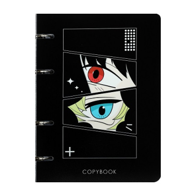 Фото Тетрадь 80л А5 клетка на кольцах пластиковая обложка Аниме 9703378 от производителя, с доставкой по Хабаровску