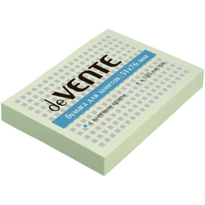 Фото Липкий блок 51х76мм 100л зеленый пастель deVENTE 2010309 от производителя, с доставкой по Хабаровску
