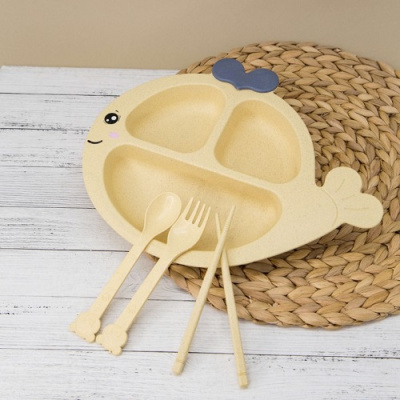 Тарелка пластиковая Whale beige 6533-01