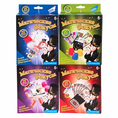 Фото Игра настольная Магические фокусы 20 в 1 EMK-001 от производителя, с доставкой по Хабаровску