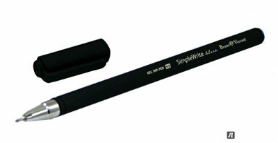Фото Ручка гел 0,5 синяя игольчатый узел Bruno Visconti SimpleWrite BLACK 20-0066 от производителя, с доставкой по Хабаровску