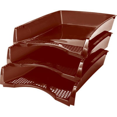 Фото Поддон для бумаг deVENTE Simple пластик бордовый 3042504 1шт от производителя, с доставкой по Хабаровску