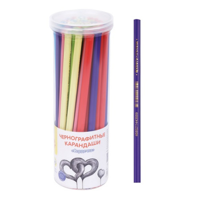 Фото Карандаш чернографитный HB пластиковый без ластика Мульти-Пульти Сердечко BP_46355  от производителя, с доставкой по Хабаровску