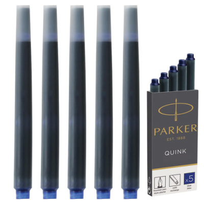 Фото Картридж Parker синий 5шт Cartridge Quink 1950384 от производителя, с доставкой по Хабаровску