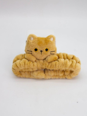 Повязка на голову GIRLY Кот Фари коричневая 116F-4245-01