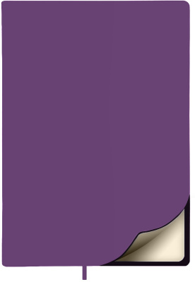 Фото Ежедневник недатированный Lamark Magic Soft Touch FLEX A5 фиолетовый, 256 стр., кремовый блок, закру от производителя, с доставкой по Хабаровску