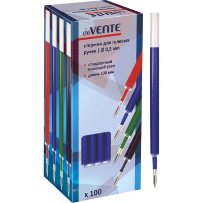 Фото Стержень гел 0,5мм синий 130мм deVENTE 5053700 от производителя, с доставкой по Хабаровску