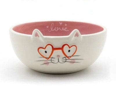 Тарелка керамическая Happy cat 14х6,6см FC220155