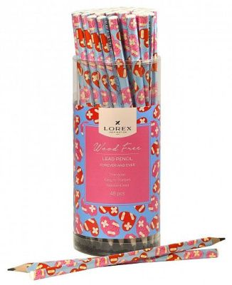 Фото Карандаш чернографитный НВ без ластика LOREХ FOREVER AND EVER трехгран LXLPWF-FAE от производителя, с доставкой по Хабаровску