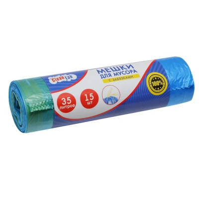 Мешки мусорные 35л в рулоне 15шт CleanLab 9050711