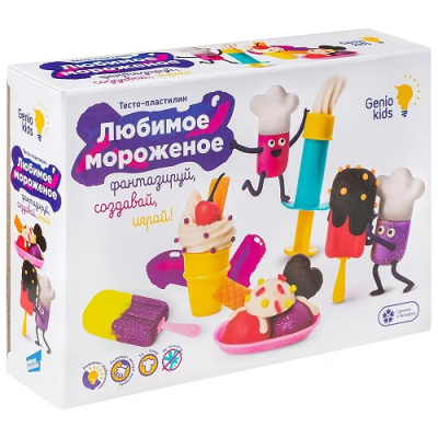 Фото Набор для лепки Genio Kids Любимое мороженое TA2004 от производителя, с доставкой по Хабаровску