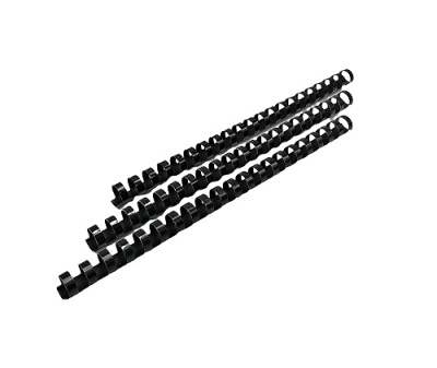 Фото Пружины пластиковые для переплета 16 мм, черные от производителя, с доставкой по Хабаровску