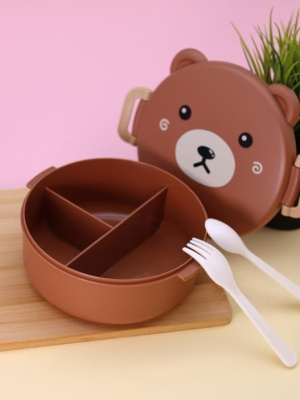 Ланчбокс 1000мл Bear  brown 6391