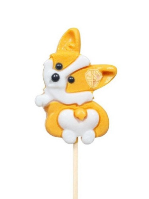 Карамель леденцовая на палочке Корги 25г персик K-SN-IS06