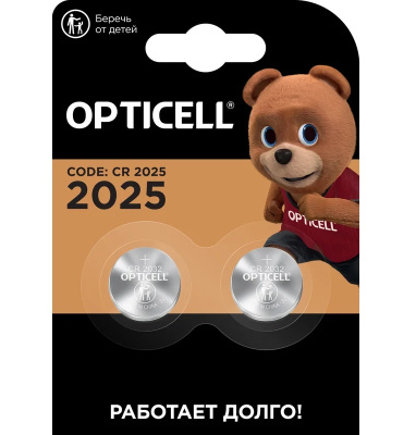 Фото Батарейка Opticell Speciality CR2025 2шт. 5060004 от производителя, с доставкой по Хабаровску