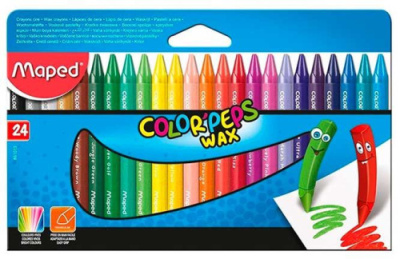 Фото Мелки восковые 24цв MAPED COLOR’PEPS 861013 от производителя, с доставкой по Хабаровску