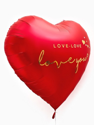 Фото Шар воздушный фольгированный Сердце красный 10925491 от производителя, с доставкой по Хабаровску