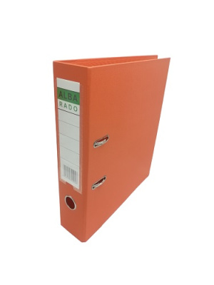 Фото Папка-регистратор 75мм PVC+PVC ALBA RADO оранжевая 554E от производителя, с доставкой по Хабаровску