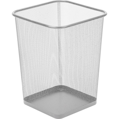 Фото Корзина для бумаг deVENTE 27x20x30,5см КВАДРАТНАЯ сетчатая металлическая СЕРАЯ  4106003 от производителя, с доставкой по Хабаровску