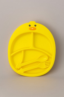Тарелка пластиковая Duck yellow 6648