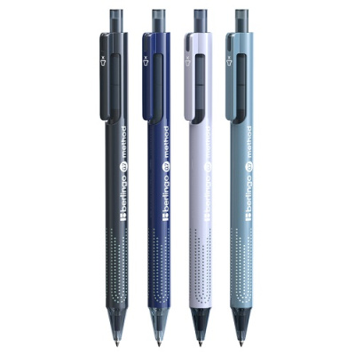 Фото Ручка шар мех 0,7 синяя Berlingo Method корпус ассорти CBp_07520 от производителя, с доставкой по Хабаровску