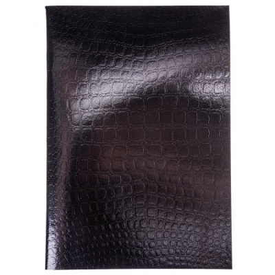Фото Тетрадь 96л А4 клетка бумвинил Metallic Croco черная 96Т4бвВ3 от производителя, с доставкой по Хабаровску