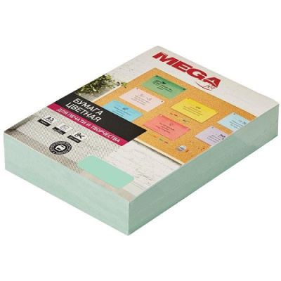 Бумага цветная А3 160г 250л пастель зеленая ProMEGAet 1642862