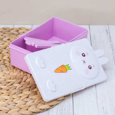 Ланчбокс 1000мл Rabbit white 6209-2