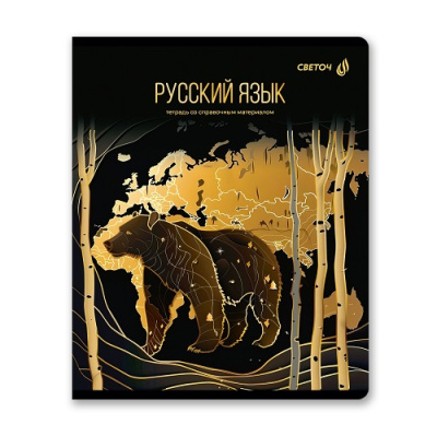 Фото Тетрадь 48л А5 линейка Золотая коллекция Русский язык 01329 от производителя, с доставкой по Хабаровску