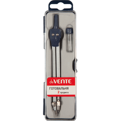 Фото Готовальня 2пр deVENTE темно-синий 5093300 от производителя, с доставкой по Хабаровску