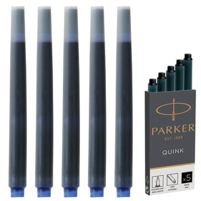 Фото Картридж Parker черный 5 шт Cartridge Quink 1950382 от производителя, с доставкой по Хабаровску