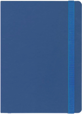 Фото Ежедневник недатированный Lamark Magic Soft Touch FLEX A5 синий + резинка, 256 стр., кремовый блок,  от производителя, с доставкой по Хабаровску
