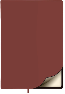 Фото Ежедневник недатированный Lamark Magic Soft Touch FLEX A5 бордо, 256 стр., кремовый блок, закругленн от производителя, с доставкой по Хабаровску