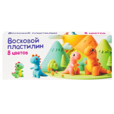 Фото Пластилин 8цв 120г восковой DMR8 от производителя, с доставкой по Хабаровску