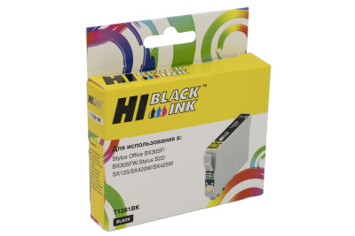 Картридж Hi-Black (HB-T1281) для Epson Stylus S22/SX125/SX420W/SX425W/BX305F, Bk