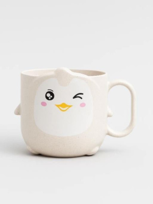 Кружка пластик Penguin beige 6226