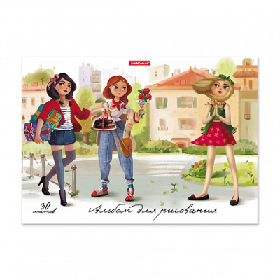 Фото Альбом для рисования А4 30л Девочки-красавицы 54339 от производителя, с доставкой по Хабаровску