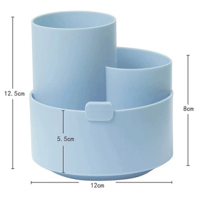 Фото Органайзер настольный пустой deVente Orbit вращающицся голубой 4102202 от производителя, с доставкой по Хабаровску