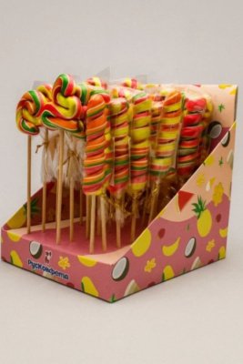 Карамель леденцовая на палочке Фигурный набор тутти-фрутти 5101