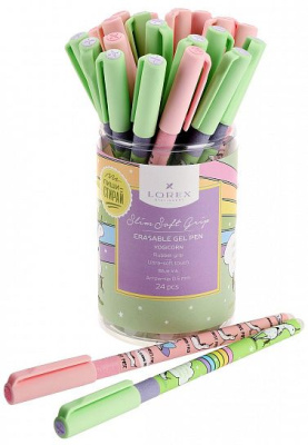 Фото Ручка гел. 0,5 синяя Пиши-стирай LOREX YOGICORN Slim Soft Grip LXEPSSG-YC1  от производителя, с доставкой по Хабаровску
